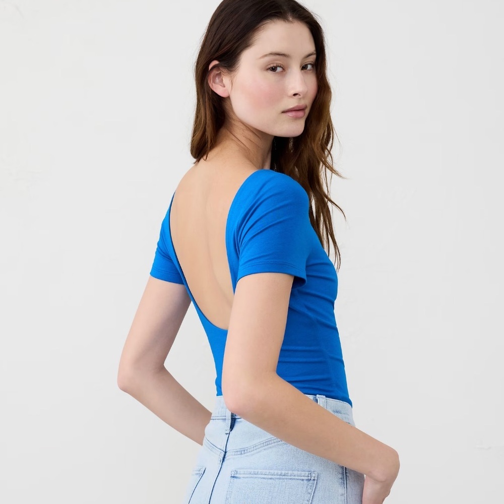 Banana Republic Soft Stretch Open Back Women's Top